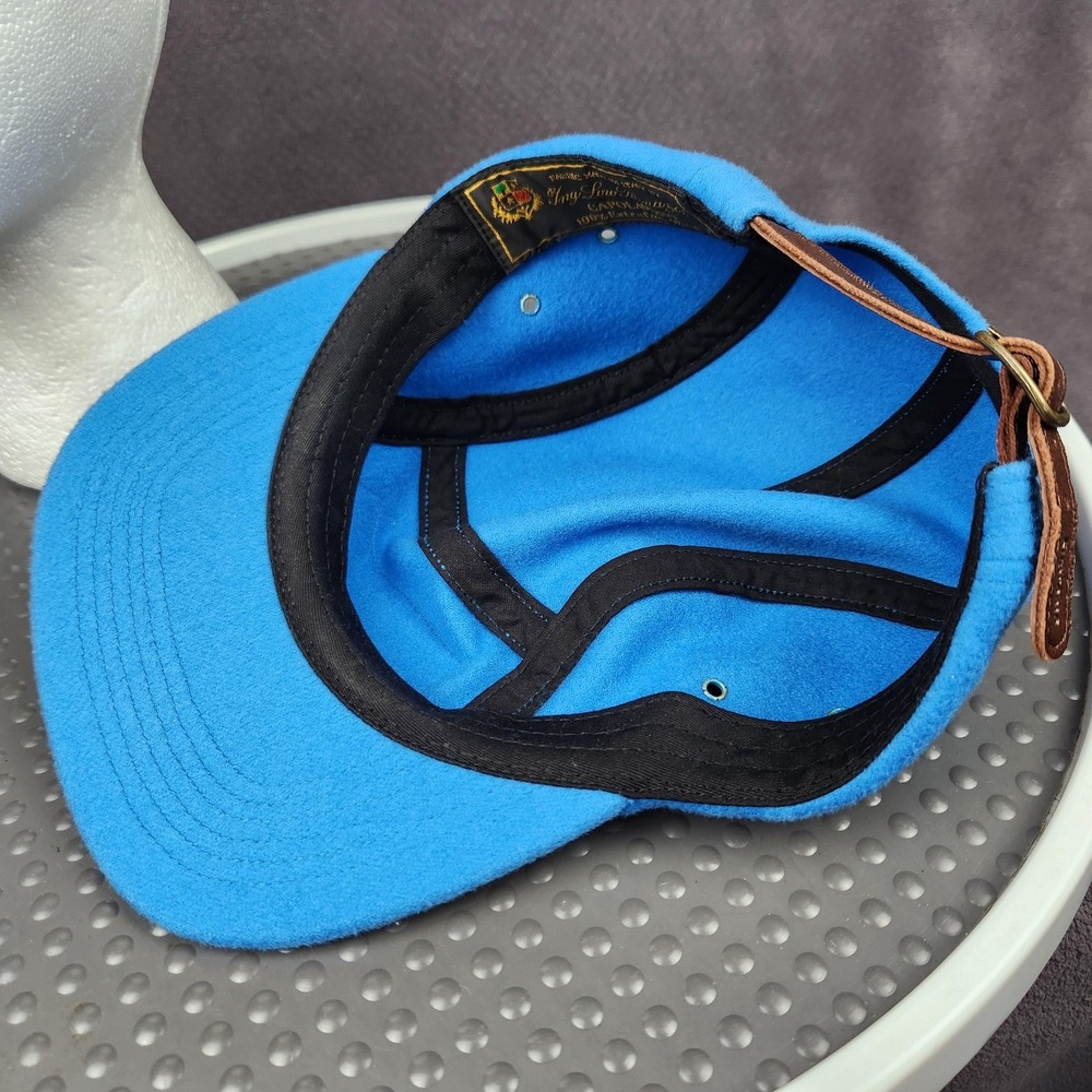 Supreme Wool Camp Cap Hat Loro Piana Blue Wool Logo 5… - Gem